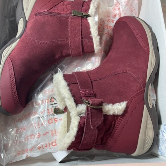 Easy Spirit Side Zip Boots 8.5M Like New Red - Picture 1 of 5
